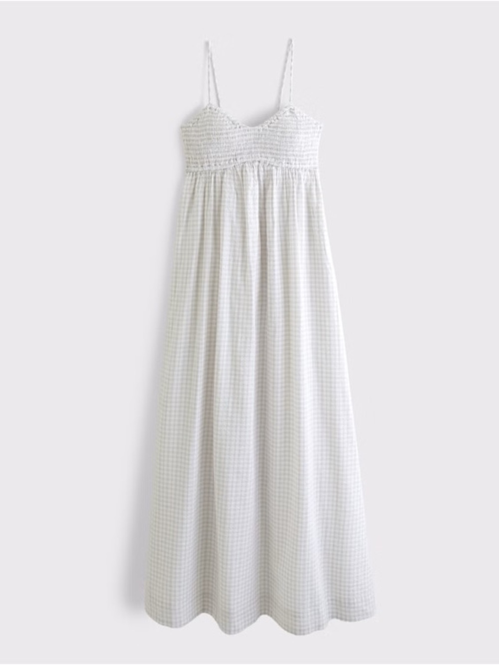 Abercrombie & Fitch Women’s Smocked Sweetheart Maxi Dress XS NEW - Picture 2 of 9